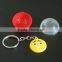 Promotional Small Key Ring Smile Cute PVC Key Chain in Plastic Egg Decoration
