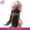 Top Quality Elastic Band Brazilian Hair Glueless 360 Lace Frontal Wig