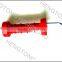 electric fence gate handle with spring of yellow