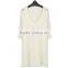 BGA15052 Ladies crochet knitted dress V neck design of hand knitting sweater