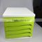 Green plastic box for put office file with plastic production