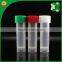 plastic 2ml sterilized Lab Centrifuge Tubes with lids