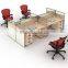 Office workstation in classic design modular office cubicle