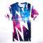 Custom Mens Womens 3D Galaxy Short Sleeve Round Tops Casual T-Shirt