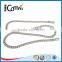 Fashion Handbag Accessories Shiny Silver Flat Metal Chain