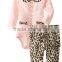 Baby clothing baby girl clothes baby romper + leopard pants clothing set