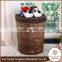 Flower Girl Easter Wicker Basket For Crafts