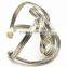 Punk style stainless steel wire bracelets for fashion women