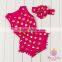 Wholesale baby romper with pompom trim, indian pompom jumpsuit for baby girl