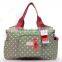 polyester dots big tote mami bag