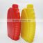 Self Measuring Red and Yellow Plastic HDPE 1000ml Lubricating Bottle