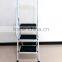 4 Steps ladder with side rail retractable ladder