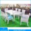 Synthetic outdoor furniture elegant rattan patio wicker dining table and chair ( FT002+FC006)