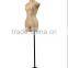 Fabric covered half body cloth female torso mannequin