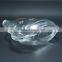 700ml Fancy Shaped Clear Glass Liquor Bottle With Cork Cap