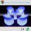 PE plastic cordless LED Sofa chair LED light up chair for TV furniture /home /nightclub bar/party