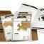 CT-595 The new travel journal map including eight tourism map paper TRAVELOGUE Tour player map