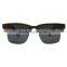 100% Natural Rose Wood Half Rim Sunglasses Wood Frame Glasses