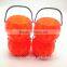 Plastic halloween pumpkin props led light up halloween buckets