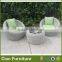 Modern garden rattan coffee furniture table chair set