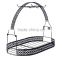 Wire rack for organizing 6*saucers & 6*cups & 6*spoons & 1*teapot or coffee pot/Espresso set rack /tea set display stand