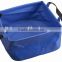 Super quality Camping Blue Folding Plastic Water Bucket 98012