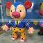 FRP bear cartoon figurine for shopping mall