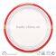 cheap colorful stripe ceramic handpaited dinner plate and dish