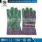 JX68A110 construction PVC impregnated gloves with green PVC dots