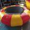 Custom inflatable water trampoline floating island raft inflatable jumping bouncer for sale