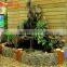 Latest design outdoor fiberglass rock waterfall pool artificial rock waterfall landscaping
