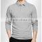 100% cotton long sleeve mens slim fit printing embroidery plain blank polo t-shirt