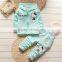 Girls fall with cap set new female baby cotton long sleeved casual children's clothing two sets