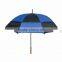 68" Arc Vented, Windproof Umbrella - manual opening, 44" long, ligtweight, less conducive to lightning and comes with your logo