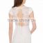 Sexy v neck cap sleeve cap lace dress for lady