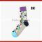 Colorful compression man custom happy socks cotton tube sock factoy