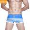 Men's Stripes Soft Comfortable Drawstring Boxer Water Resistant Swim Trunks