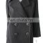 SFC-552 Black color luxury women pure cashmere coat