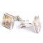 Luxury cufflinks colorful crystal square wedding cufflinks