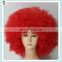 Cheap Colors Synthetic Party Sports Fan Big Curly Afro Wigs HPC-0014