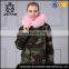 China factory used pink fur coats womens fur jacket