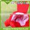 cute red parrot plush stuffed toys kids clam hand puppets