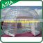 Air-Conditioned Giant Snow Globe to Promotion, Half Transparent Inflatable Bubble Tent with 2 Tunnels for Camping
