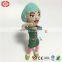 Slim girl figure dressing strap legs stuffed quality doll toy