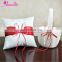 Heart Ring with Red Ribbon Wedding Flower Basket and Pillow Set