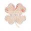 High Quality Metal Rose Gold Acrylic Four Leaf Clover Jewelry Brooch For Women Gifts