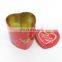 red heart shape gift chocolate box metal tin wholesale