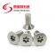 SS304 stainless steel flat head pin-in torx anti-theft countersunk machine screw