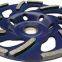 Diamond floral grinding cup wheel for granite marble concrete