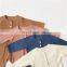 Baby spring solid color pit strip long-sleeved one-piece romper
